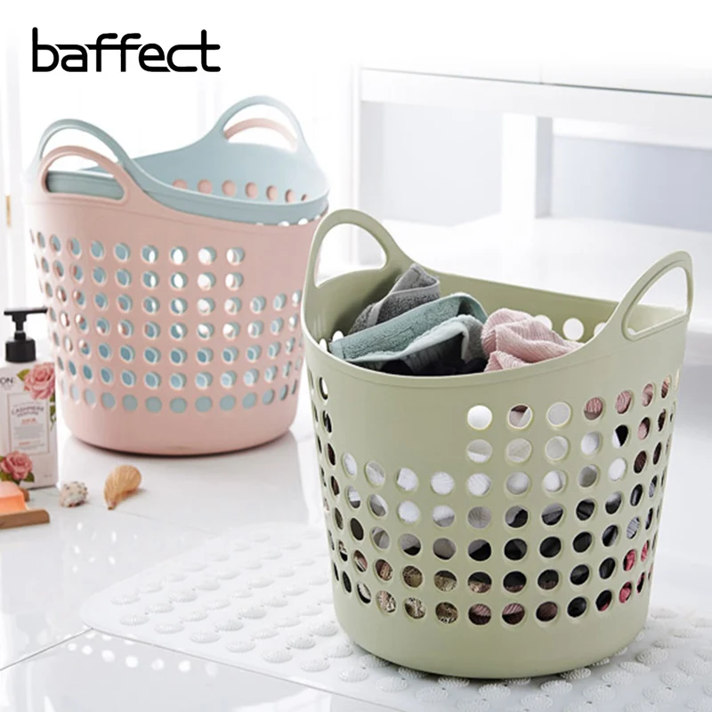 Soft Foldable Plastic Laundry Basket Dirty Clothes Basket Dirty Clothes Toy Storage Basket