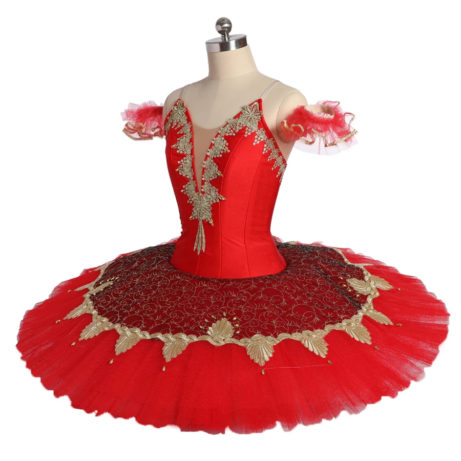 Новое поступление для взрослых Красный Профессиональный балетные костюмы-пачки Жар-птица для выступлений, беллетная танцевальная одежда