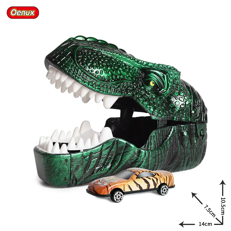 Oenux Savage Sea Life Животные Акула фигурки Юрского динозавра T-Rex катапульта Модель автомобиля игрушки для детей подарок на день рождения - Color: without box