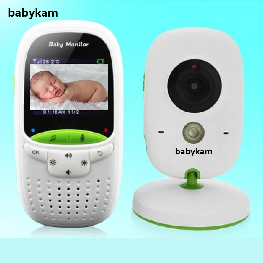 

babykam wireless baby monitor 2.0 inch LCD IR Night Vision Temperature Monitor Lullabies Intercom VOX mode radio baby monitor