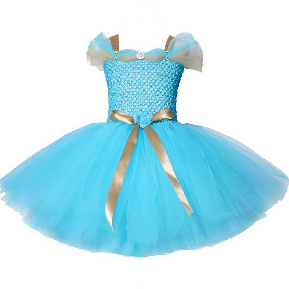 Детские костюмы принцессы Эльзы для девочек, платье-пачка Эльзы с тиарой, палочкой для Детское танцевальное платье, одежда для рождественской вечеринки на Хэллоуин - Цвет: style-C
