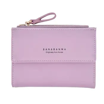 

Fashion Women Leather Wallet Clutch Purse Lady Short Handbag Bag Sweet style Card Holders Handbag New 2019