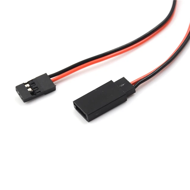 Cavo Interruttore ON/OFF Per Servo JR Con Spinotto A 3 Pin - Lunghezza 15+15cm, 22AWG, Perfetto Per Modellismo RC E Batterie LiPo