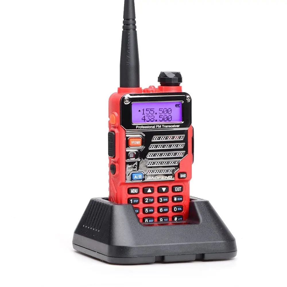 Baofeng UV5RA двусторонней радиолюбителей УФ 5RA УКВ Dual Band рация pofung UV Красный Ручной FM