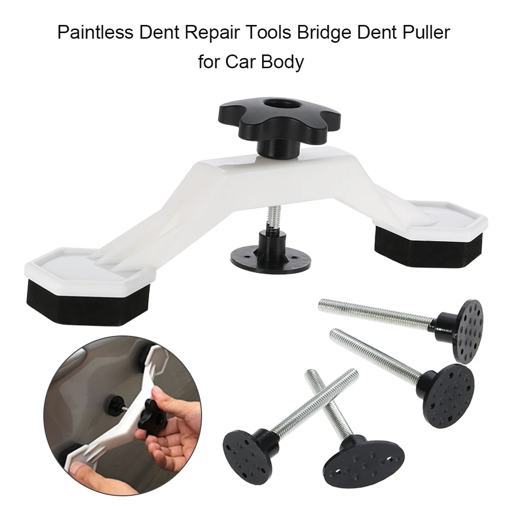Bridge Puller Car Body Paintless Dent Repair Tool Car Dent Puller with Bridge Dent Puller /& Glue Pulling Tabs