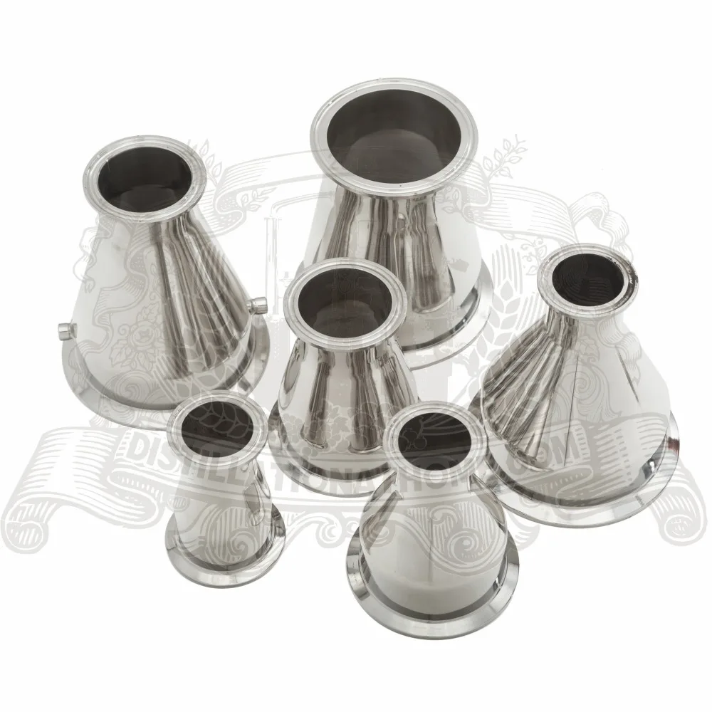 

Tri- Clamp Reducer 1"(25mm)OD50.5 x 2" (51mm)OD64 . SS 304 Stainless Steel