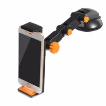 Universal 2 in 1 360 degree Scalable Car Dashboard Sucker Mount Mobile Phone Holder For Smartphone Tablet GPS Adjustable Stand