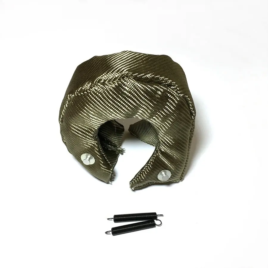 

Titanium Turbo Blanket Heat Shield Cover TurboCharger For T3 Natural Color