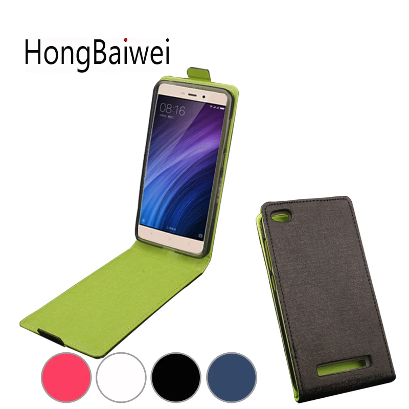 

HongBaiwei case for Xiaomi Redmi Note4 Case Cover Fashion Hit Color Leather Flip Phone Case for Xiaomi Redmi Note4