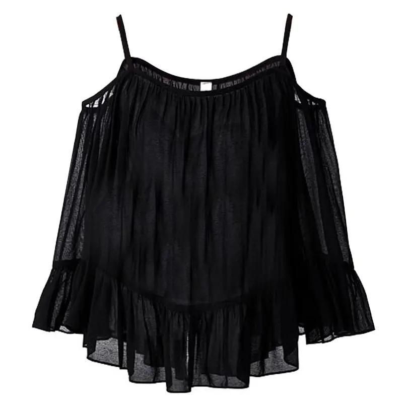 

Summer Style Women Summer Strap Tank Tops Sleeveless Chiffon Casual Vest Crop Tops Za