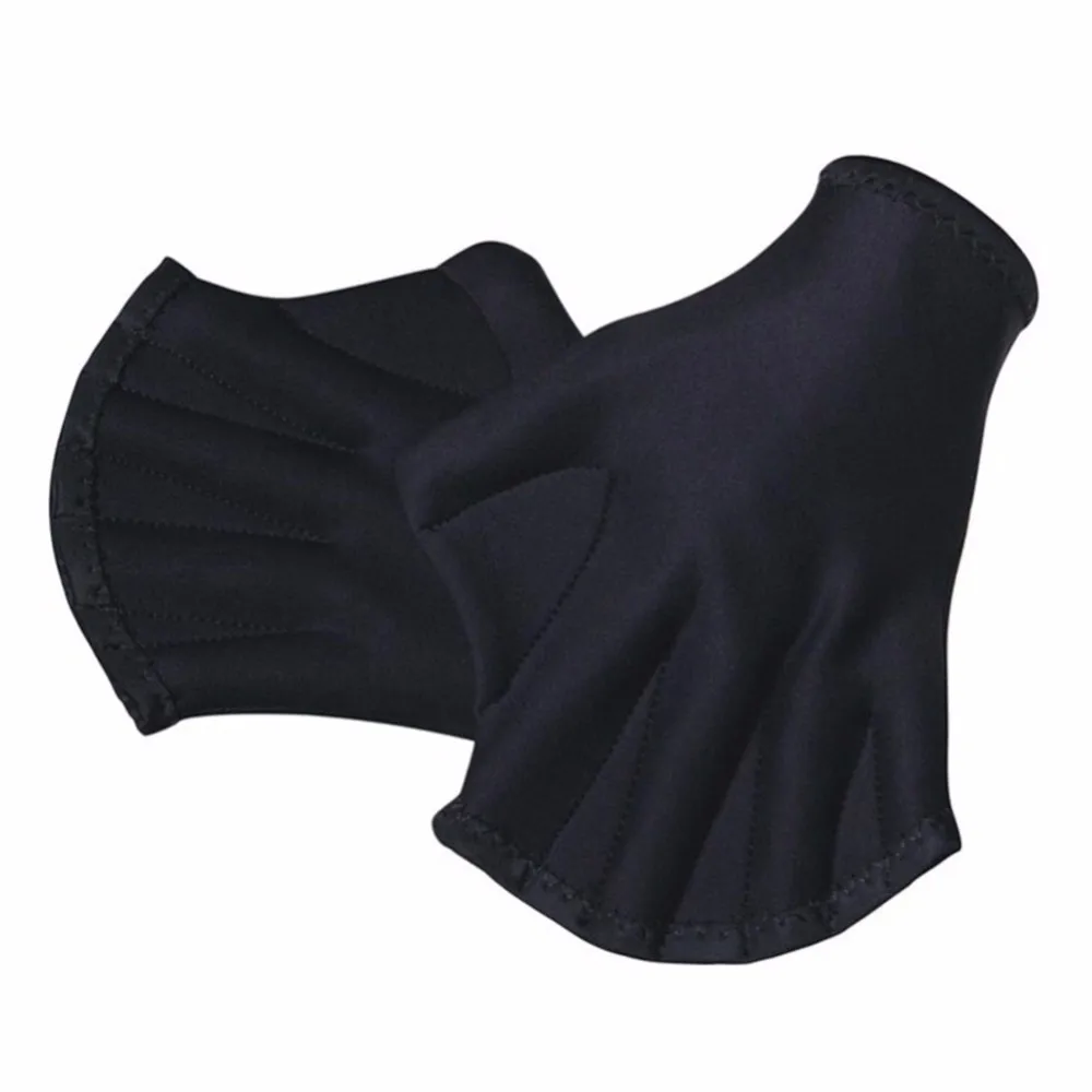 1 пара оборудование для серфинга воды Плавание ming перчатки черный Цвет ручной сетчатый для плавания Training Дайвинг перчатки спортивные