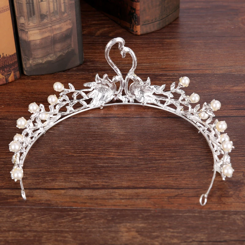 New-Hair-Jewelry-Swan-Style-Silver-Crystal-Pearl-Bride-tiara-Crown-For-Wedding-Hair-Jewelry-Accessories (3)