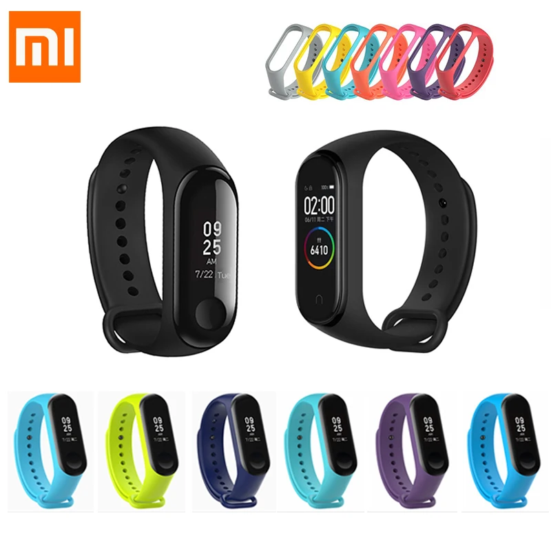 Оригинальный Xiaomi Mi Band 3 Miband 4 глобальная версия английское меню Band3 Band4 умный