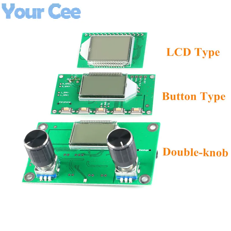 FM радио модуль приемник модуль PLL lcd стерео цифровой FM радио беспроводная стерео плата ЖК-дисплей шумоподавление 87-108 МГц - Color: each type one pc