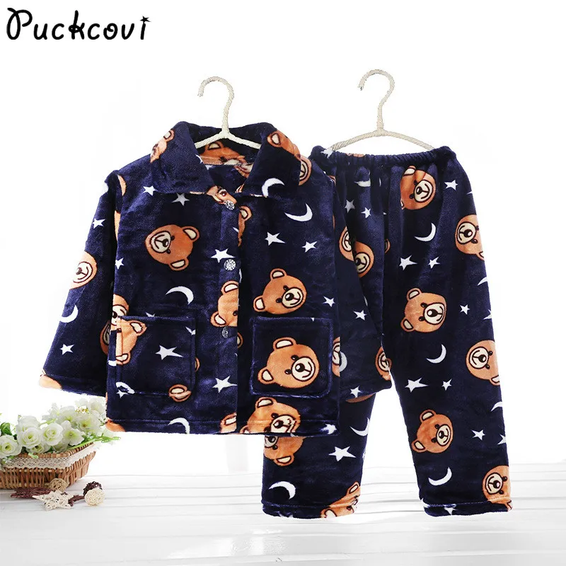 Pijama infantil inverno; детский пижамный комплект из кораллового флиса; пижама с принтом для маленьких мальчиков и девочек; детская фланелевая одежда для сна; пижамы для младенцев