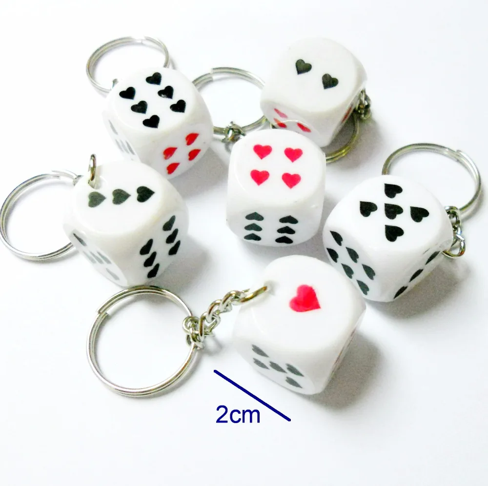 E108 dice keychain