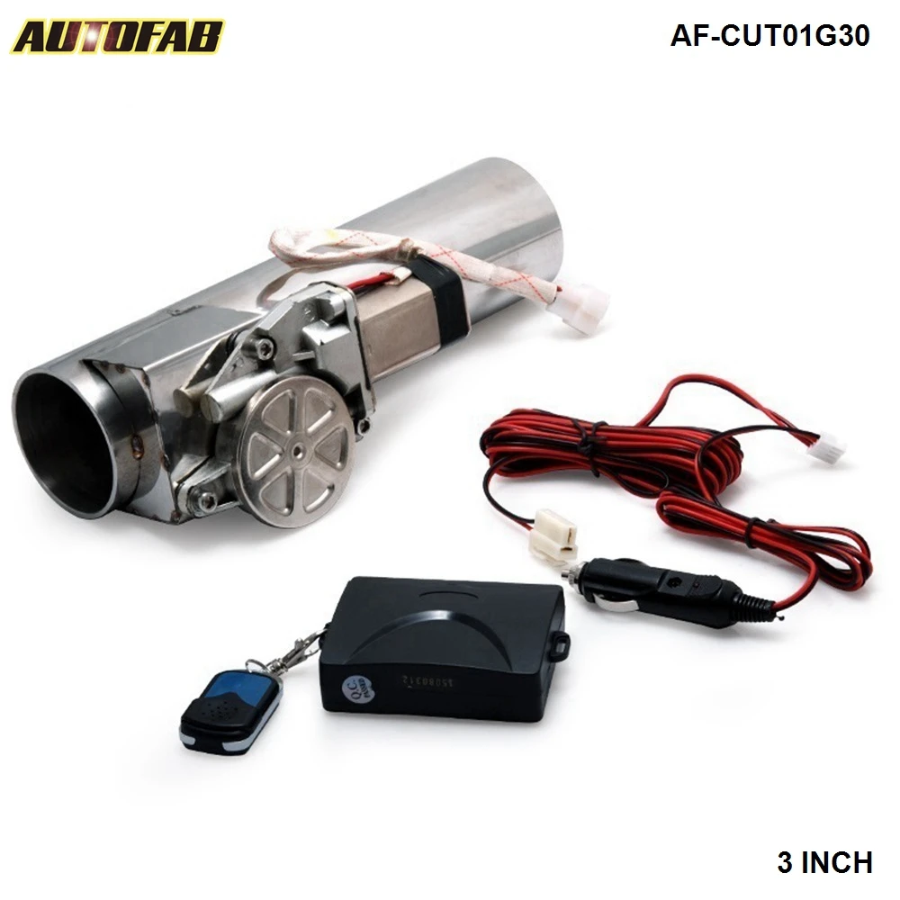 3.0" I Type Electric Exhaust Catback Downpipe E-Cutout Valve System Remote Kit For Honda Accord 98-02 AF-CUT01G30