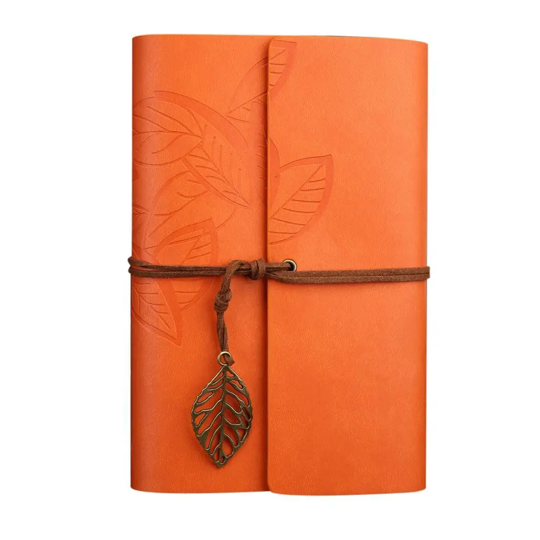 

165mm x 220mm Artificial Leather Cover Travel Retro 0.5kg Style Paper Notebook