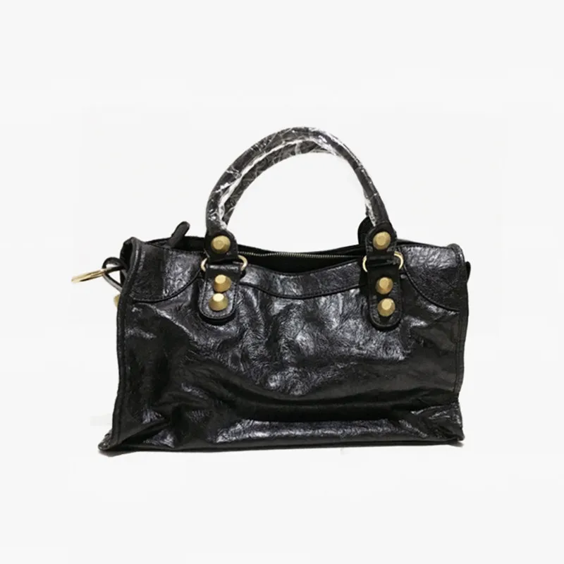 Baratos 2018 nuevo diseñador de alta calidad de cuero PU bolsa de motocicleta americana para mujeres bolsos de hombro de gran capacidad bolso de moda