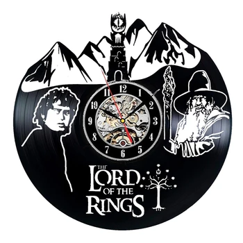 

2019 New New Arrival Separates The Lord Of Rings Wall Clock Design For Vintage Vinyl Record Clocks Watch Home Decor 12 Inch