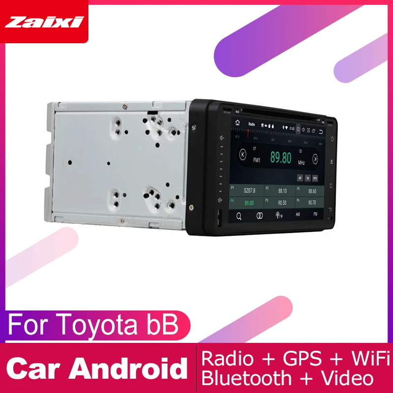 Top ZaiXi android car dvd gps multimedia player For Toyota bB Scion xB 2000~2005 car dvd navigation radio video audio player Navi 2