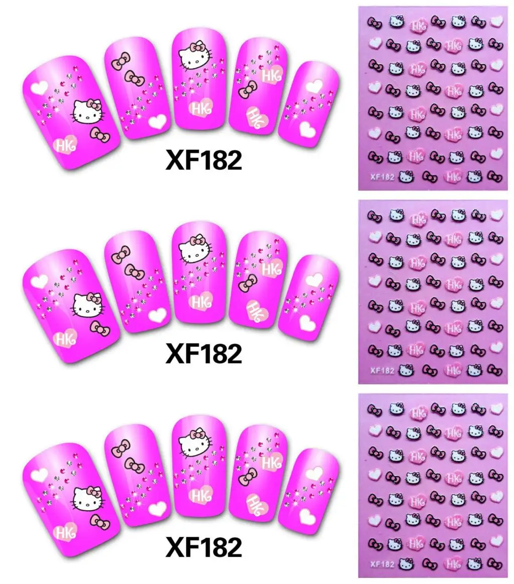 Переводные наклейки для ногтей с водой, красивые 3D наклейки во французском стиле с кристаллами для девушек и женщин, инструменты для маникюра, наклейки для ногтей XF866