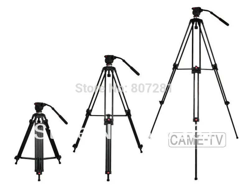 

Protable Tripod With Fluid Head Max load 12kg 65mm Bowl Quick Release Plate