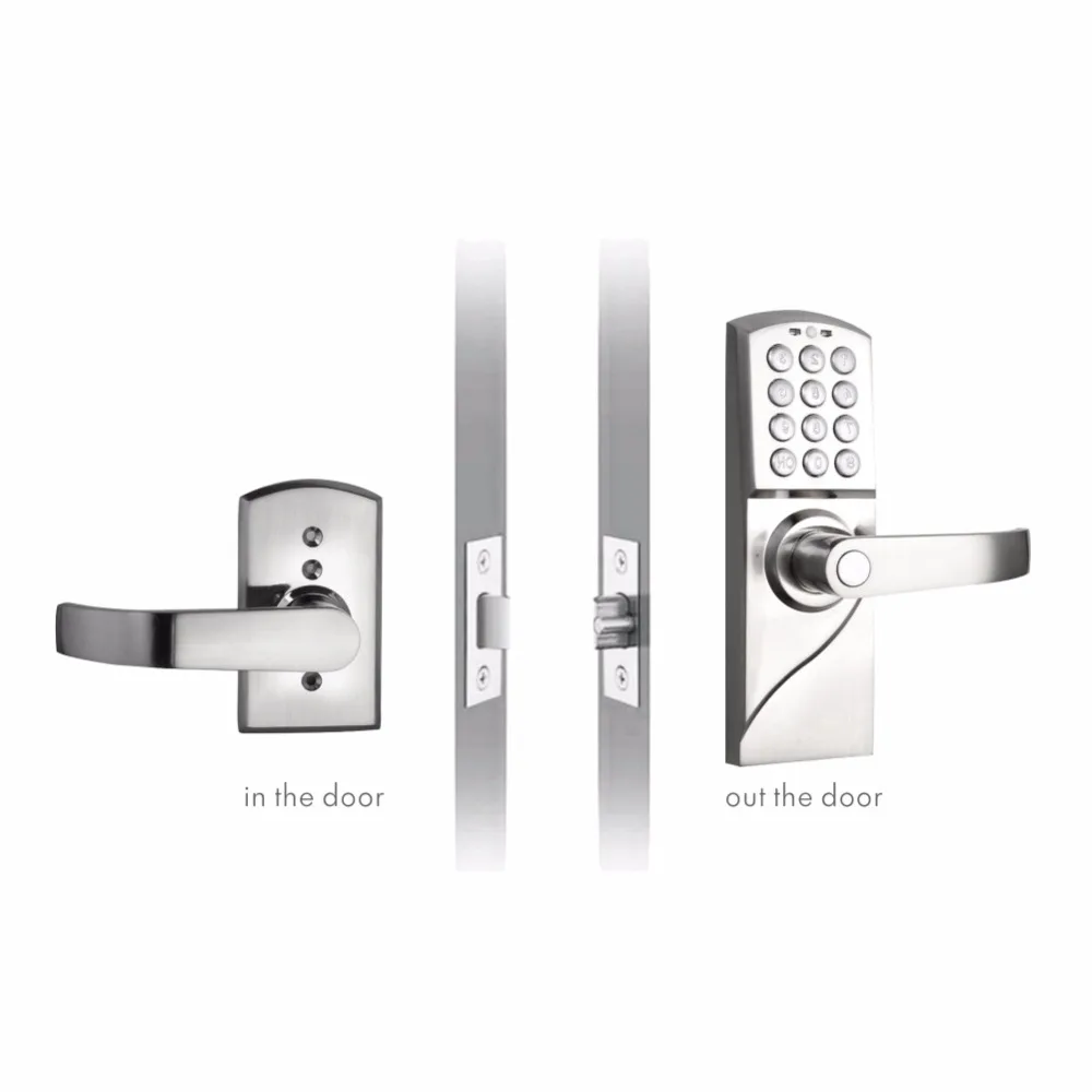 LACHCO Electronic Code Door Lock Digital Smart Keypad Password + Backup Key Smart Entry L16070BS