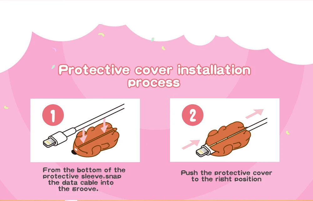 TISHRIC цельное милое зарядное устройство для телефона Chompers Bite Cable Protector мультяшная обмотка провода Органайзер держатель шнур заставка для Iphone 6