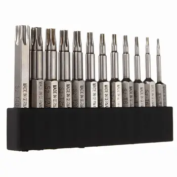 

12Pcs Electric Tamper Torx Socket Screwdriver Bit Tool Set 1/4 inch 6.3mm