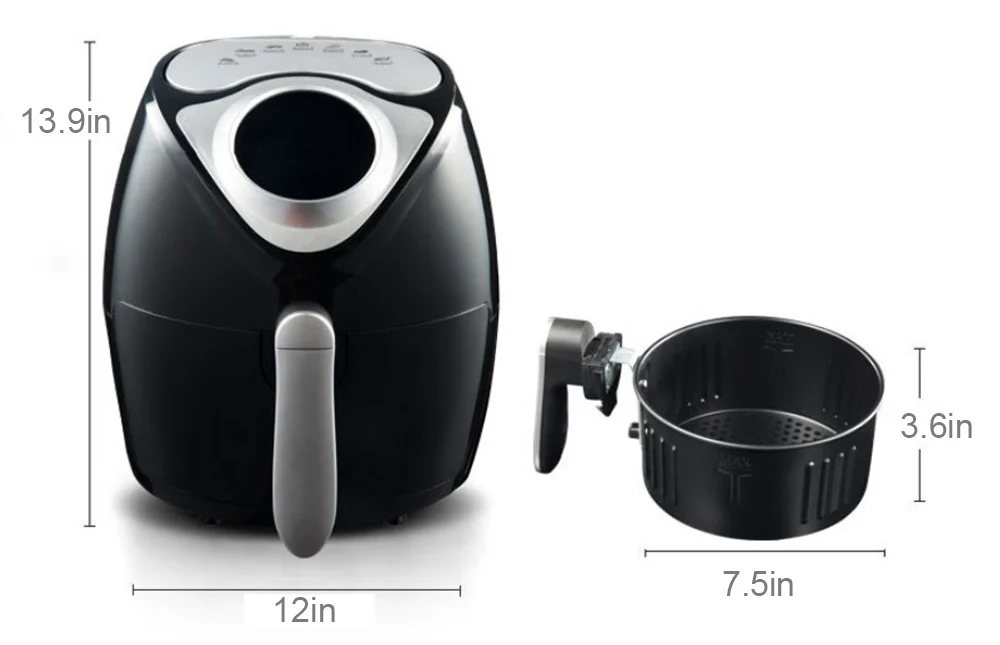 air fryer size