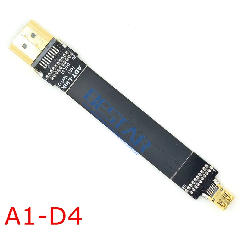 A1 HDMI 2,0 A Male to FPV HDMI Mini HDMI Micro HDMI экранированный FPC плоский кабель 4k 60Hz 5 cm-2 m для мультикоптера аэрофотосъемки