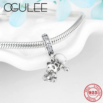 

2019 New Fine Charms 925 Sterling Silver Lovely Baby Bear Charm Pendant Fit Original European Charm Bracelet Jewelry Making