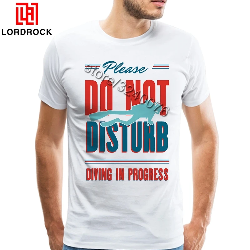 Men's Vintage Scuba Diver Dive T Shirt Male Short Sleeves Tee Shirts Apparel Cool Printed T