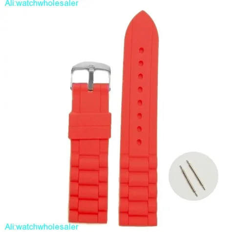 20mm Love Red Color Silicone Jelly Rubber Ladies Watch Band Straps WB1002Y20JB