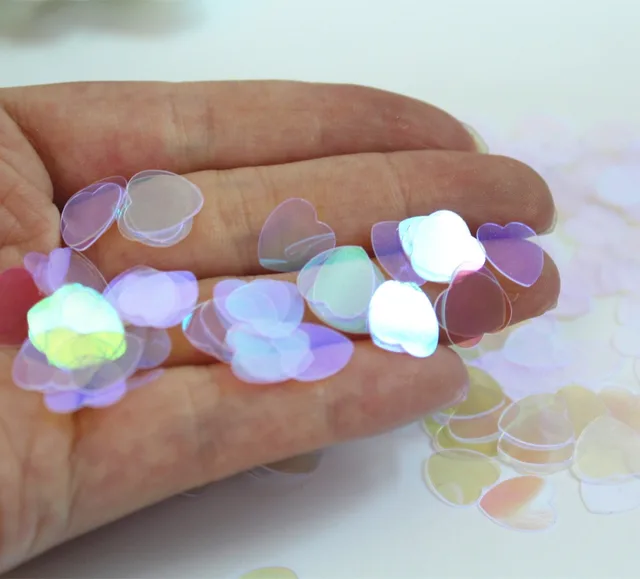 Iridescent Clear Pearl Sparkle Heart Wedding Confetti Bridal Shower Iridescent Clear Pearl Sparkle Heart Wedding Confetti Bridal Shower Birthday Party Table Decoration Kits