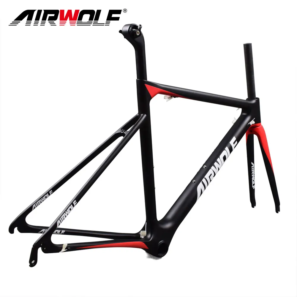 Airwolf Monocoque Сверхлегкий карбоновый дорожный каркас Toray T1100 только 843 г bicicleta