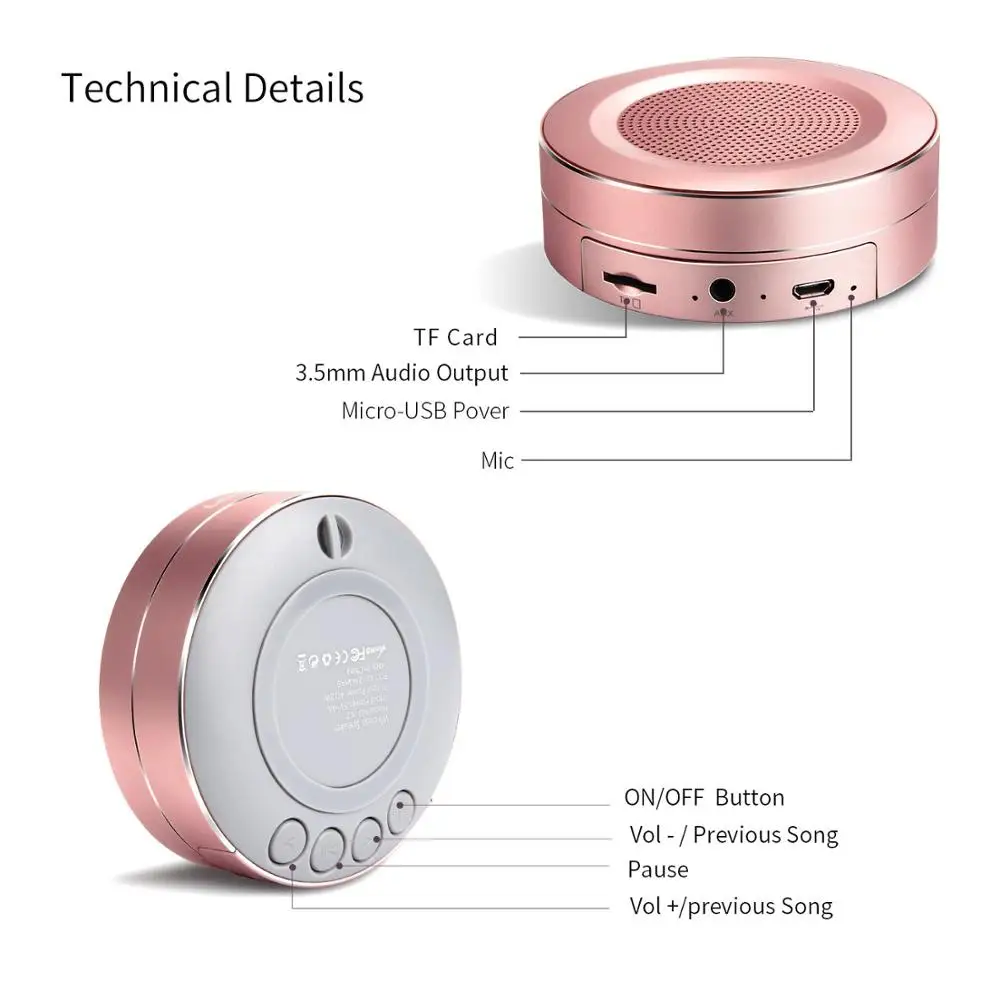 Bluetooth динамик s портативный беспроводной мини с громкой связью встроенный