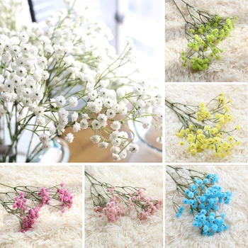 

90 Heads/Set Gypsophila Flowers Fake Flowers False Gypsophila For Home Wedding Decor Gift Box Props Flower Artificial Flowers