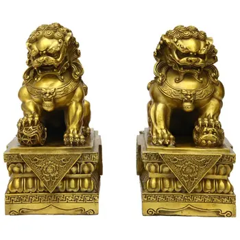 

Bronze Copper Chinese Feng shui Dragon Bead Statue