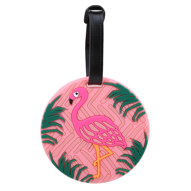 

Animal Shape Flamingo Unicorn Luggage Tag Travel Accessories PU Leather Suitcase ID Address Holder Baggage Boarding Tag Portabl