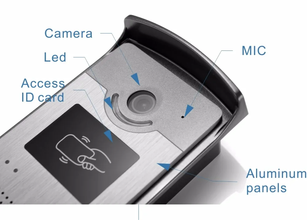 YobangSecurity RFID карта контроля доступа " дюймовый монитор видео дверной звонок Домофон камера монитор система