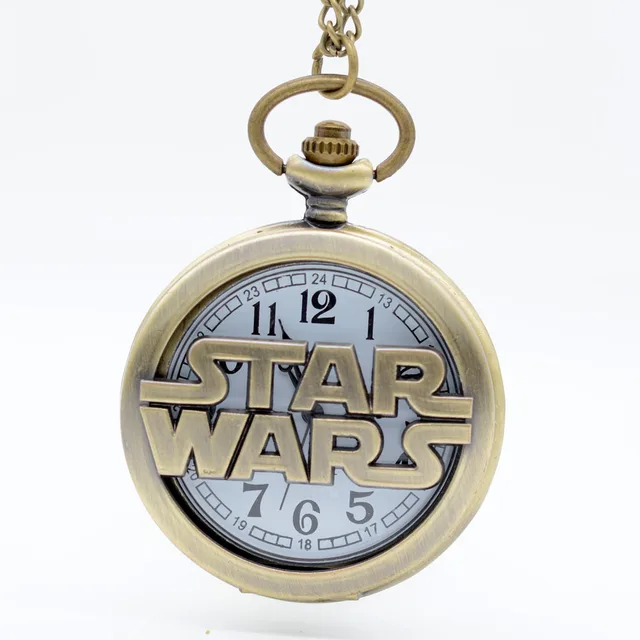 Fashion Bronze STAR WARS Sci-fi Science fiction movies Quartz Pocket Watch Analo Fashion Bronze STAR WARS Sci-fi Science fiction movies Quartz Pocket Watch Analo