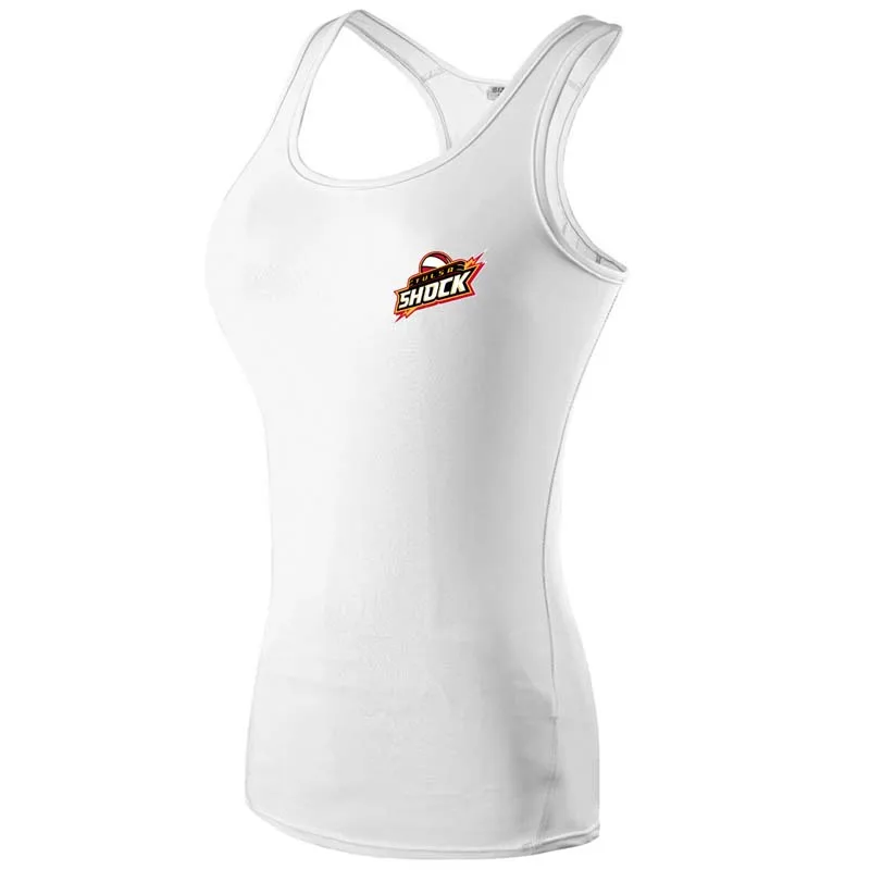 Tulsa Shock t Shirt Training фитнес быстросохнущие женские рубашки компрессионная футболка