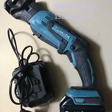 MAKITA 18V литиевая батарея сабельная пила с возвратно-поступательным движением полотна 3AH батарея зарядное устройство для 220V(б/у товара