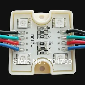 

5050 SMD RGB LED module,DC12V input,waterproof,20pcs a string;35mm*35mm