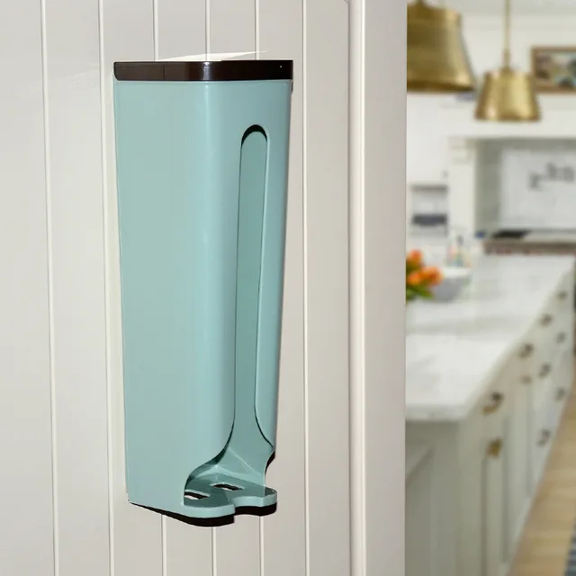 Liplasting Home Grocery Bag Holder Wall Mount Storage Dispenser Plastic Kitchen Organizer Garbage Storing Tslm1 In Bo
