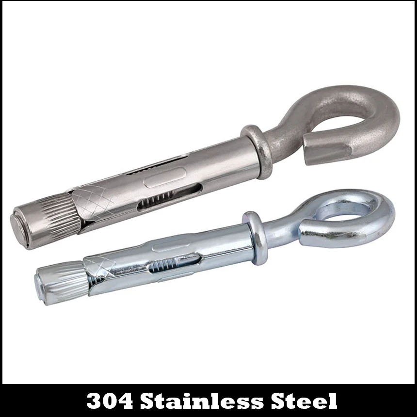 

M10 M12 M10*60 M10x60 M12*70 M12x70 304 Stainless Steel 304ss Hook Lifting Hanging Concrete Anchor Sleeve Expansion Bolt