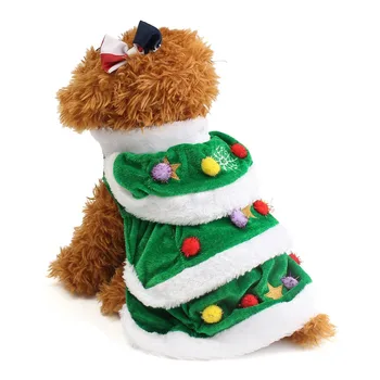 

Pet Clothes Dog Christmas Clothes Christmas Tree Modeling Costume Cute Puppy Coat Cat Jackets Outfit Christmas Costumes for Dogs