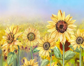 

MEHOFOTO Photography Backgrounds Lush Sunflowers New Born Baby Birthday Theme Customized Prop Backdrop Professional Photo Studio